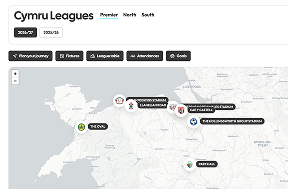 Cymru League Interactive Map